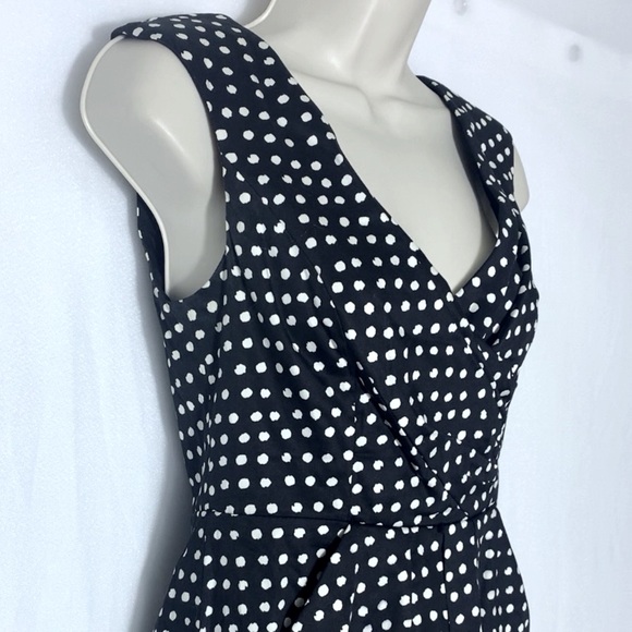 Brand New Jessica Simpson Dress Black with White Polka Dots and Pockets - Picture 5 of 12